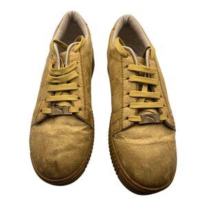 Puma Platform Suede Sneakers Women Size 7 EU(37) Brown Tan Lace Up Casual Shoes